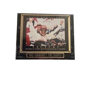 NASCAR Dale Earnhardt #3 Victory "Heart of a Champion" Marble Plaque